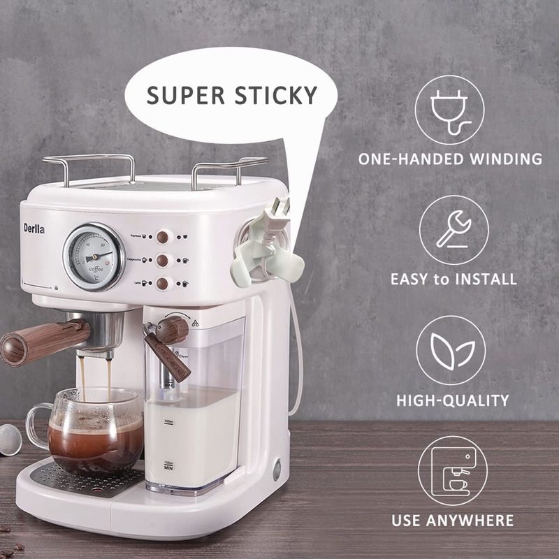 1 Giá Đỡ Dây Cáp Gọn Nhẹ 2 Loại Tự Dính Tiện Dụng Cho Nhà Bếp