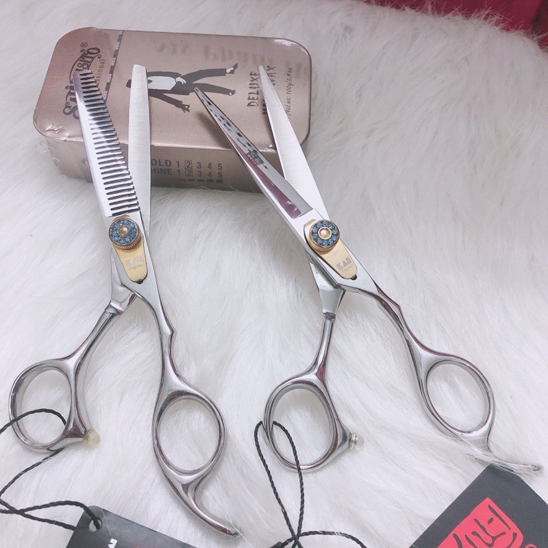 BỘ KÉO CẮT TÓC BARBER CHUYÊN NGHIỆP KAI LẤP LÁNG NHẬT BẢN