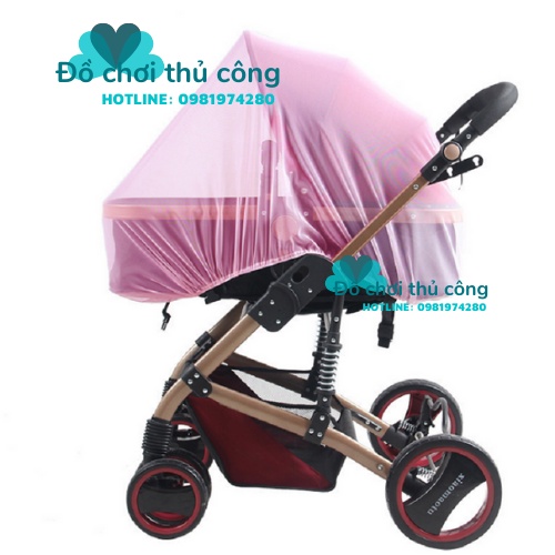 Màn trùm xe đẩy cho bé, giúp bé tránh muỗi đốt và các côn trùng có hại, tránh bụi, giảm thiểu ánh nắng chiếu trực tiếp