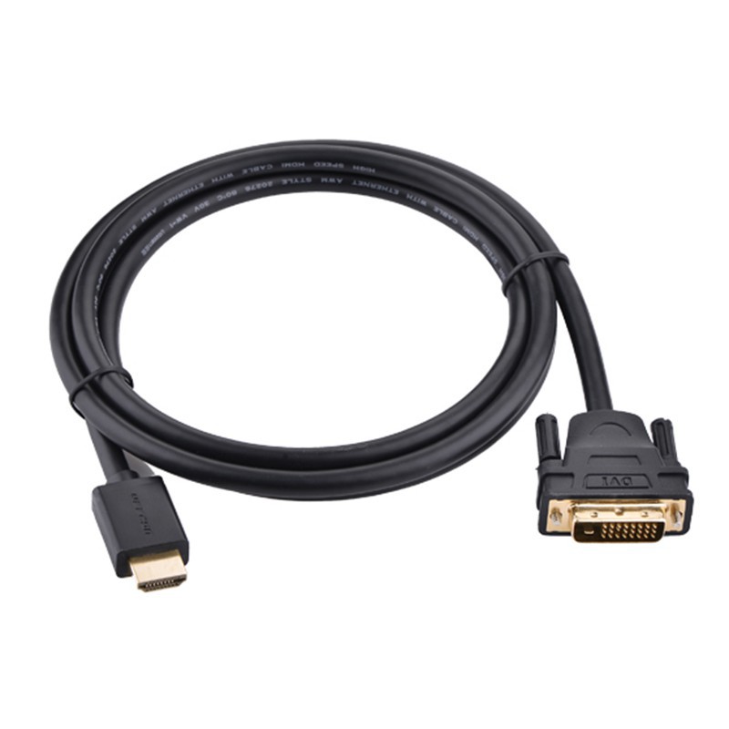 Cáp chuyển đổi HDMI sang DVI dài 1m Ugreen 30116 cao cấp-Hàng Chính Hãng