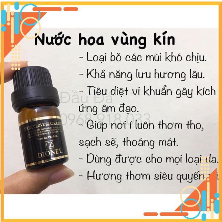 Nước hoa vùng kín DIONEL SECRELOVE HÀN QUỐC- VỎ ĐEN MẪU MỚI