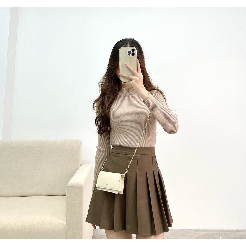 Áo len giữ nhiệt cổ ba phân thời trang Miho house