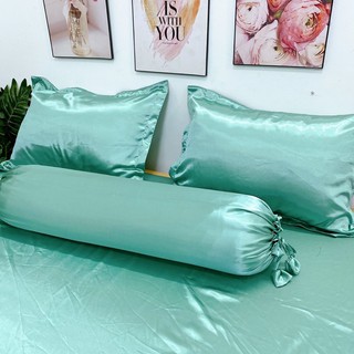 Bộ ga trải giường phi lụa màu mới ( nệm dày dưới 15cm)