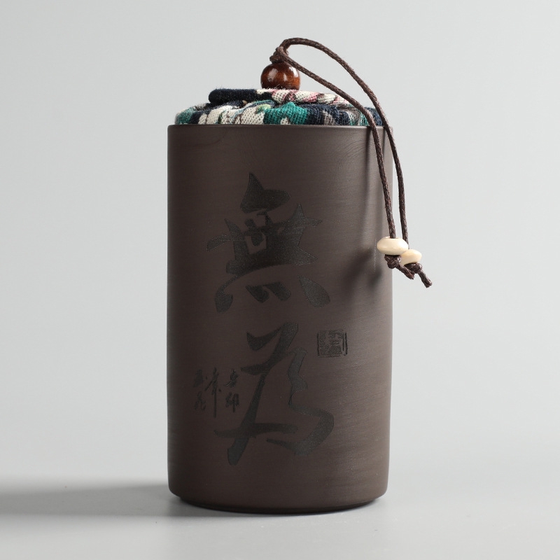 Bình đựng trà bằng gốm 100g tiện dụng thiết kế độc đáo | BigBuy360 - bigbuy360.vn