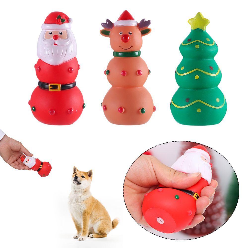 WTTLE Đồ Chơi GặM HìNh Ông Già Noel Cho Thú Cưng