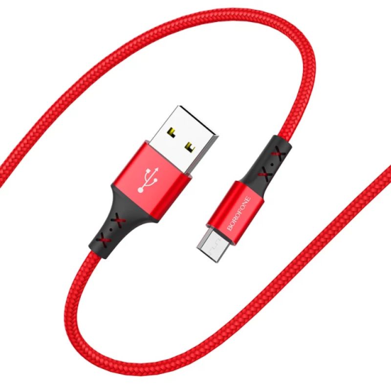 Cáp sạc Hoco BX20 2.4A Dây bọc dù sử dụng với MiCRO- AndRoid. Hỗ trợ xạc nhanh- Bảo hành 3 tháng 1 Đổi 1