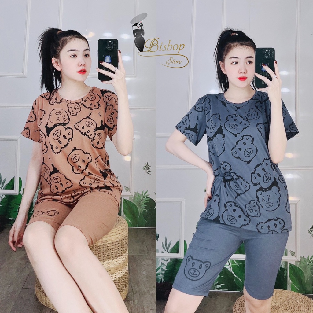 Đồ bộ nữ mặc nhà dễ thương đồ bộ nữ lửng đẹp set bộ đi chơi bigsize giá rẻ mã ĐBLG01