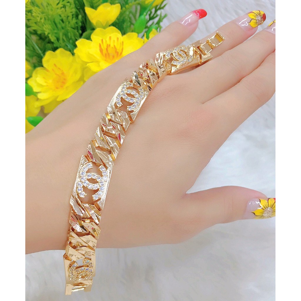 Lắc Tay Nữ cao cấp ( Free Size ) Mạ Vàng 18K Mẫu 06526.02135 - Thời Trang - Giá Cả Phải Chăng - Ảnh Shop Tự