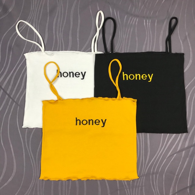Áo 2 dây thêu chữ honey 3 màu chất vải mềm mịn LIKANO CRT74 | BigBuy360 - bigbuy360.vn