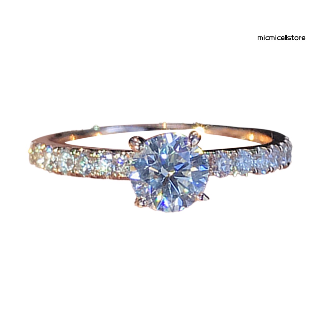 Nhẫn Đính Đá Lấp Lánh Phong Cách Cổ Điển Cho Nữ