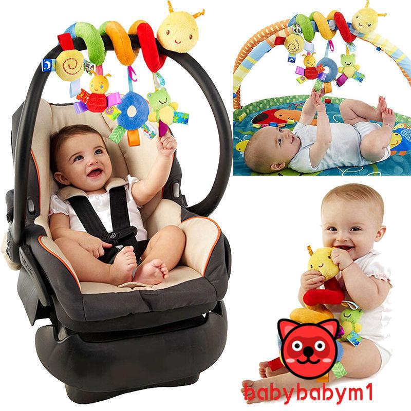 ❤J0P-Newborn Activity Spiral Stroller Hanging Toys Travel Lathe Baby Rattles Toy