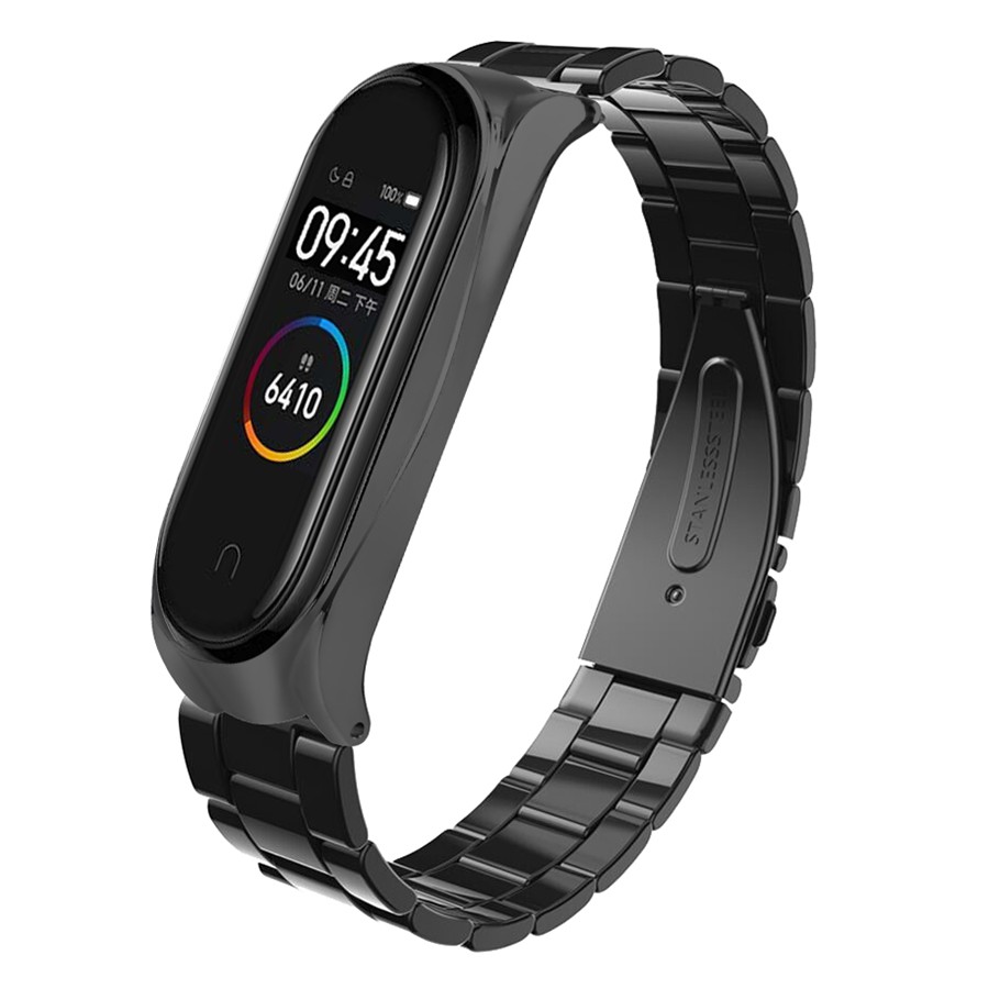 Dây kim loại dùng gắn thay thế cho vòng tay thông minh Xiaomi Mi Band 4 3