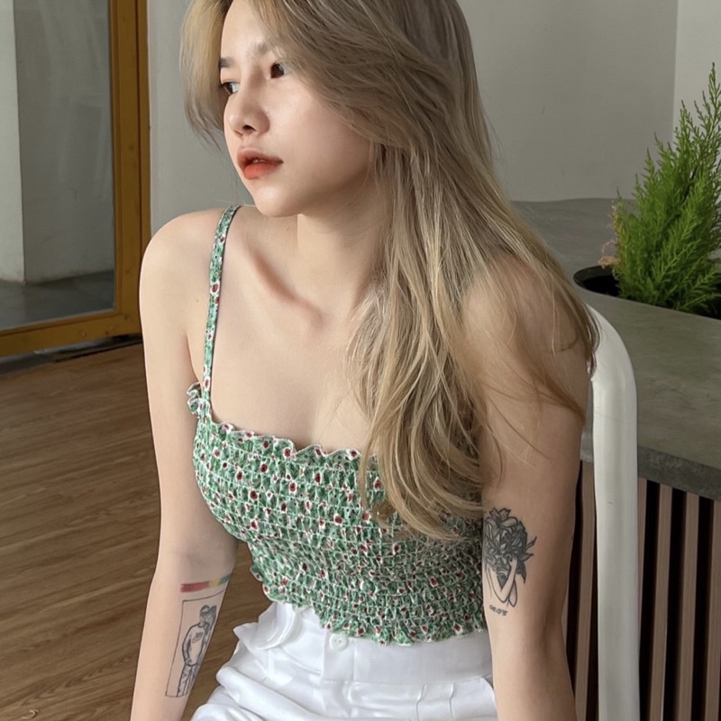ÁO HAI DÂY HOA