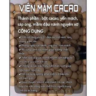 Kẹo mầm viên mầm nhiều vị
