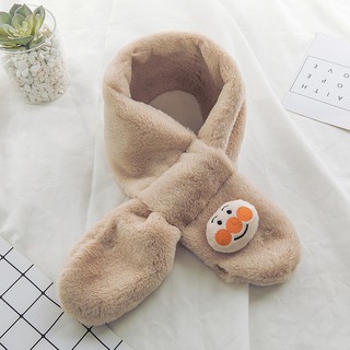 Khăn choàng cổ phối lông thú cho bé
