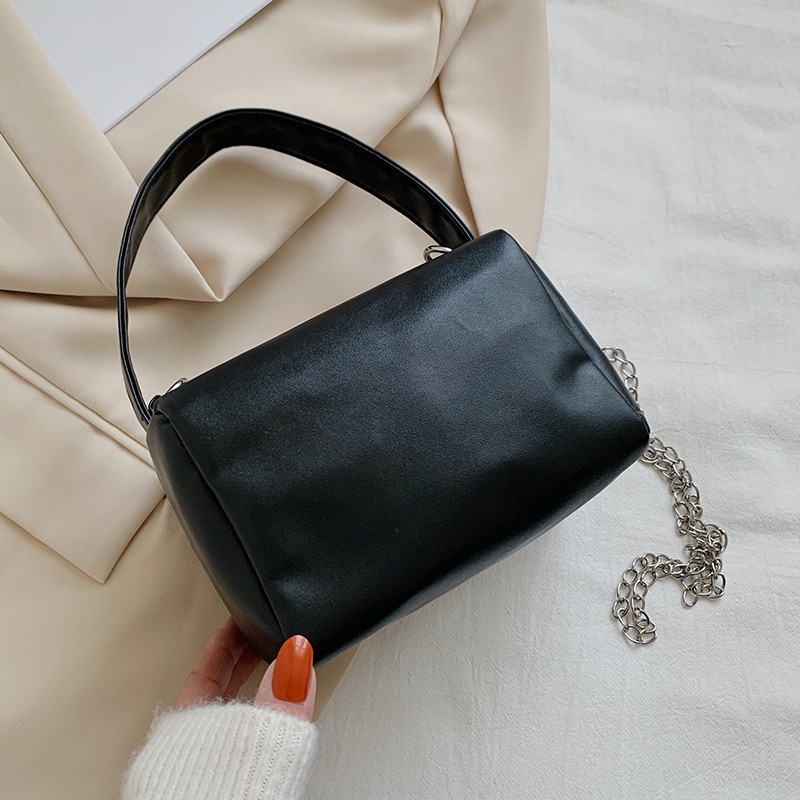 Túi Xách Da Mềm Dáng Vuông Thời Trang Mùa Xuân Phong Cách Hàn Quốc Mới Cho Nữ