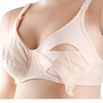 Áo lót bầu và cho bé bú không ngọng, tháo cúc ngang tiện lợi cho bé bú, không mút