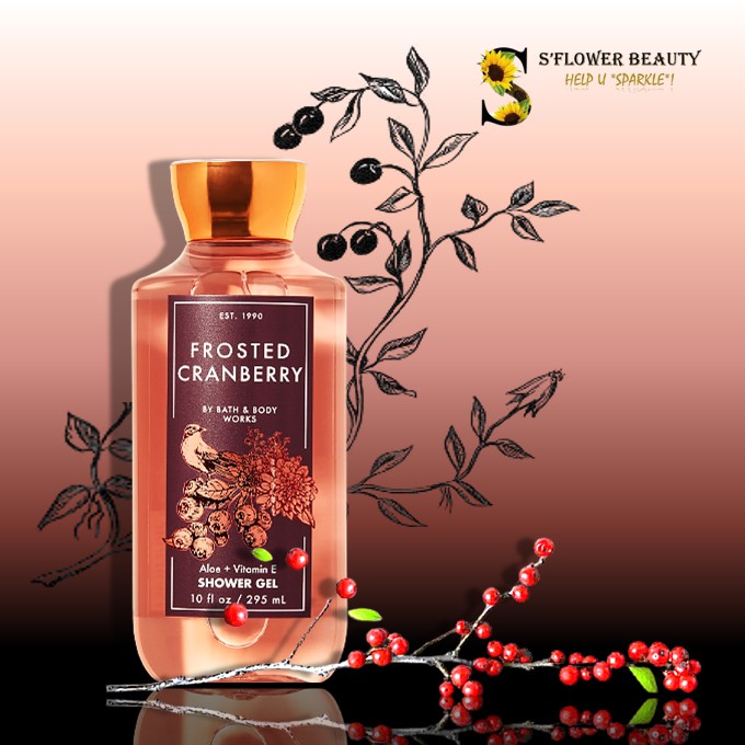 FALL 2020 |  Frosted Cranberry  | Gel Tắm -  Dưỡng Thể - Xịt Thơm Toàn Thân Bath &amp; Body Works Body Care