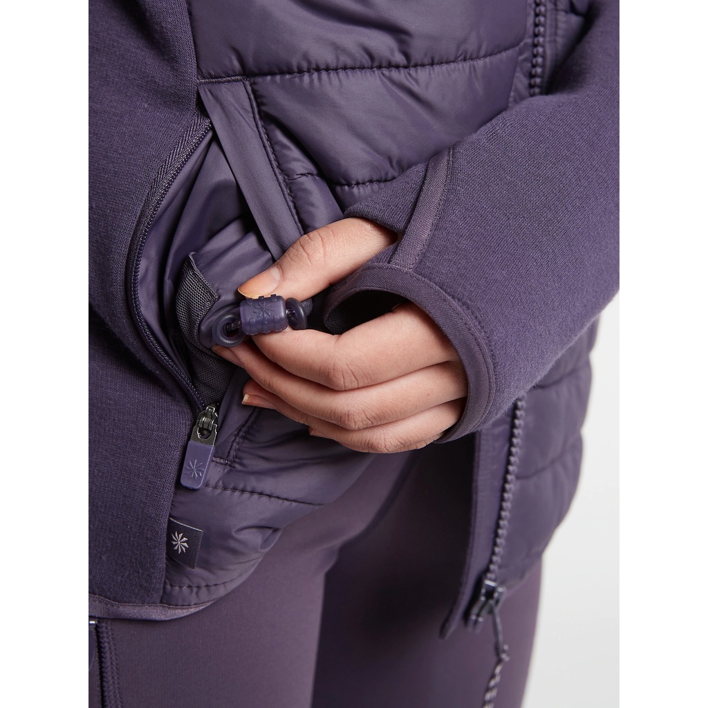 Áo khoác thể thao bé gái Athleta 598456 Girl Half-Time Hybrid Jacket size M8/10