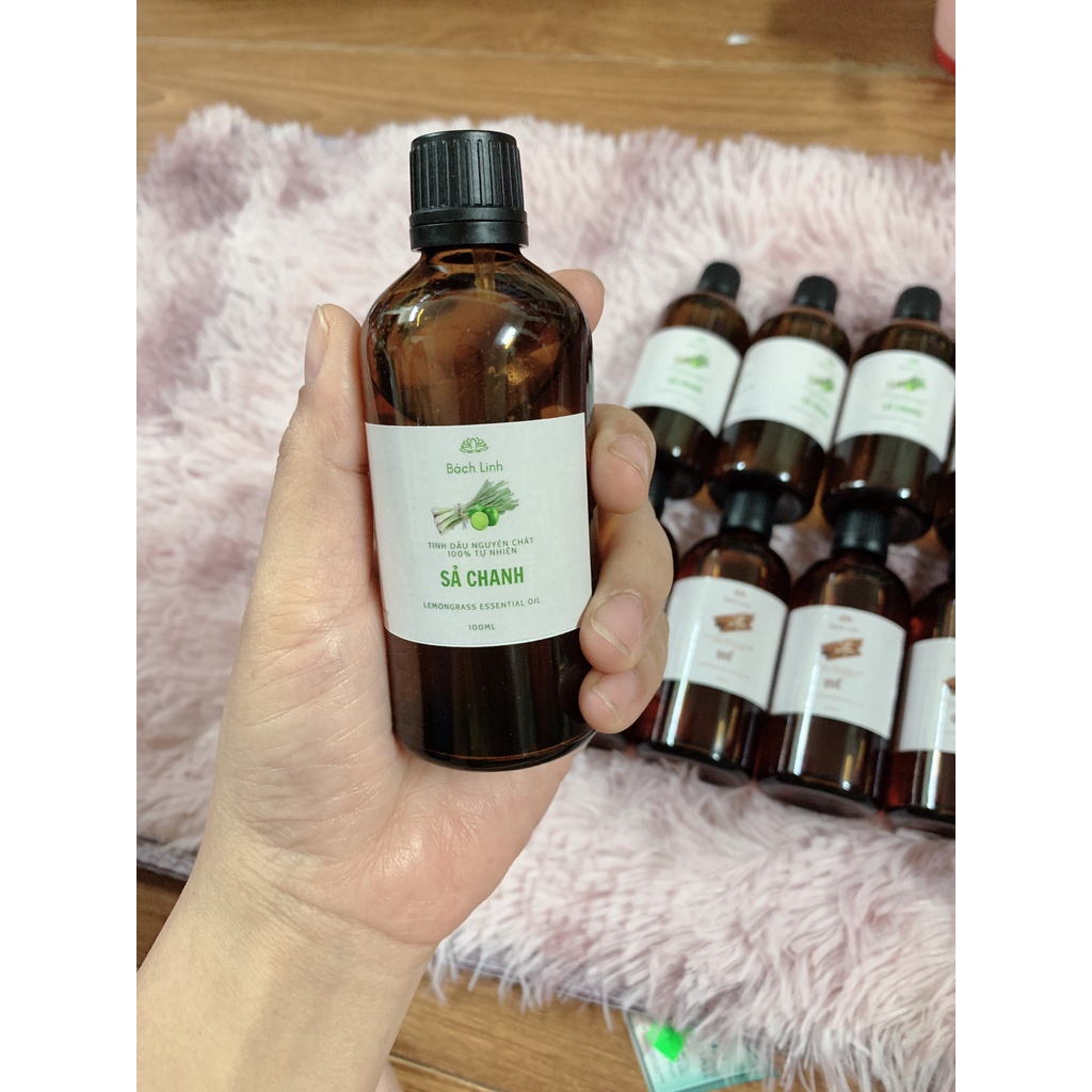 Tinh Dầu Sả Chanh 100% Tự Nhiên Lọ 100ml - Tinh Dầu Bách Linh Hương Sả Chanh