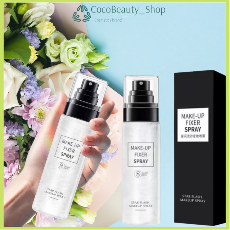 [HÀNG CHUẨN] Xịt Khoáng Nhũ Make Up Fixer Spray - Trang Điểm Dưỡng Ẩm Kiểm Soát Dầu Lâu Trôi Tiện Dụng (100ml)