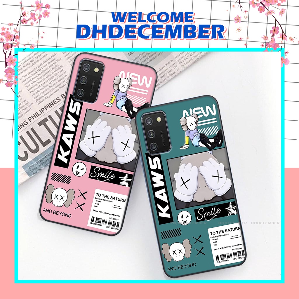 Ốp lưng Samsung Galaxy A02S / A03S in hình gấu K@ws, gấu nâu, dor@emon RẺ- ĐẸP- BỀN