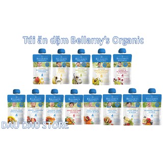 Combo 3 Túi Trái Cây, Kem Sữa Xay Nhuyễn Bellamy’s Organic 125g
