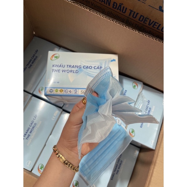 Khâu trang y tế The word 4 lớp 1 hộp 50 cái