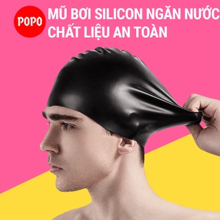 Mũ bơi người lớn, nón bơi người lớn chất liệu Silicone ngăn nước cao cấp SPORTY