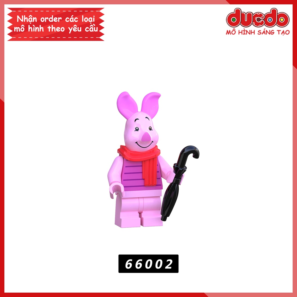 Minifigures nhân vật trong Gấu Pooth - Winnie the Pooh Bear - Đồ chơi Lắp ghép Xếp hình Mô hình Mini XP66001 - XP66005