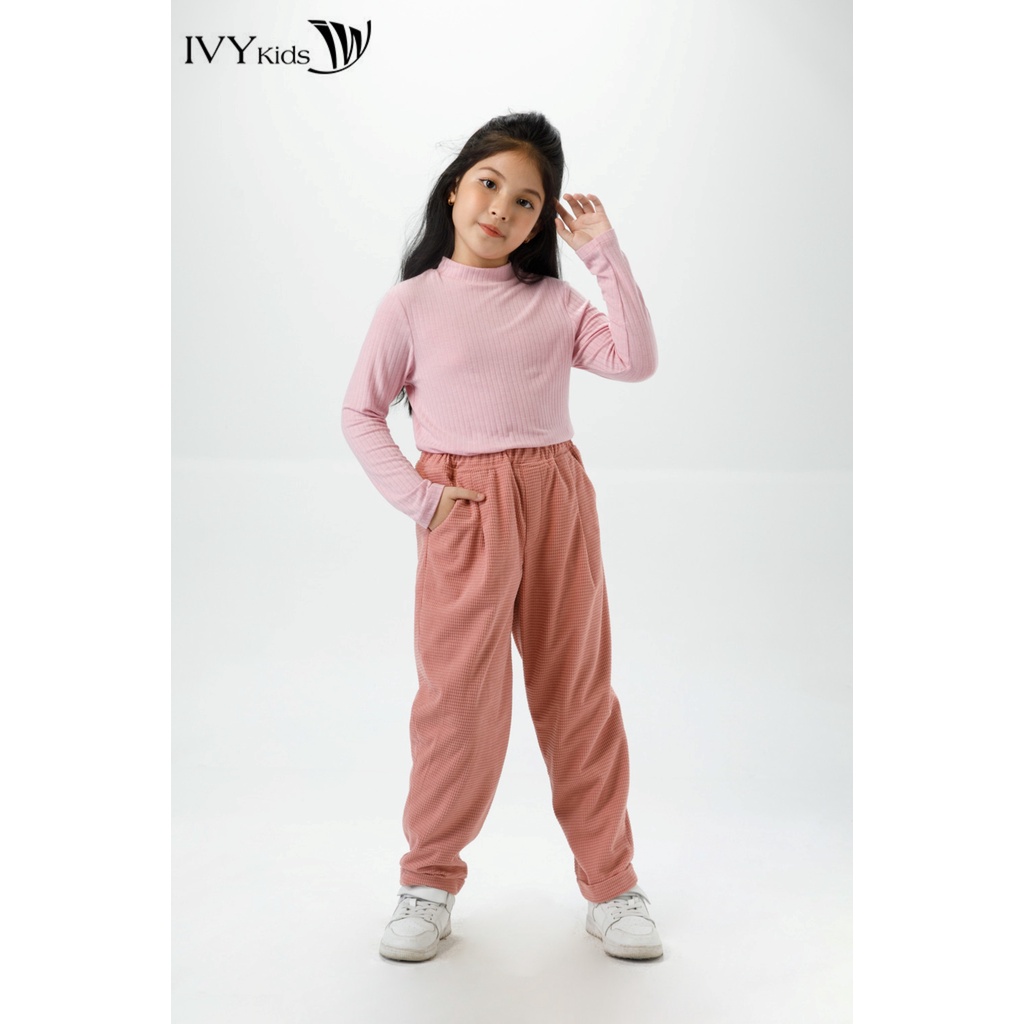 Quần nhung dáng baggy bé gái IVY moda MS 22G1467
