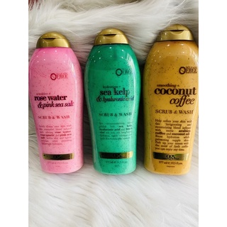 Sữa tắm tẩy tế bào chết OGX Scrub & Wash 577ml của Mỹ