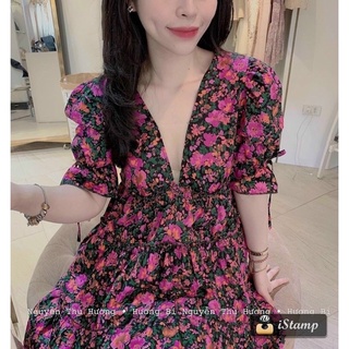 Đầm hoa nơ tay bigsize 50-90kg