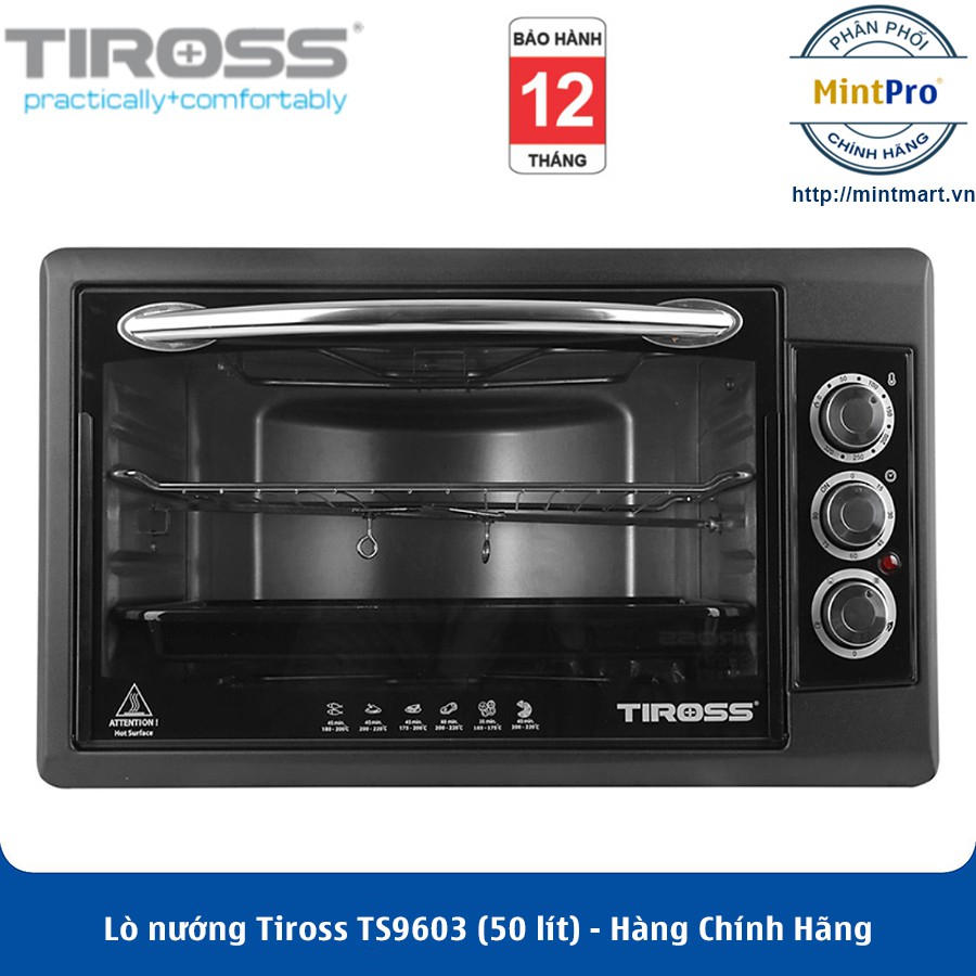 Lò nướng Tiross TS9603 (50 lít) - Hàng Chính Hãng