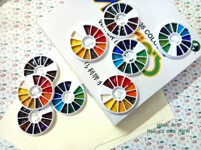 Pocket màu nước Marie's 36 - 0.5ml/24 màu 0.5ml/18 màu 0.7ml/12 màu 0.7ml