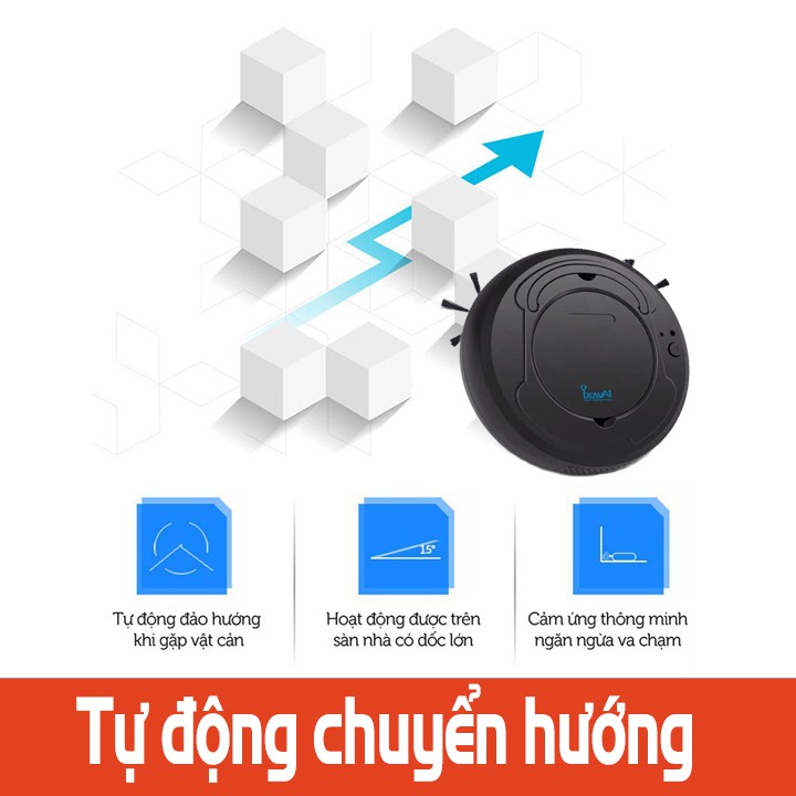 ROBOT HÚT BỤI DỌN NHÀ THÔNG MINH BH: 12 THÁNG