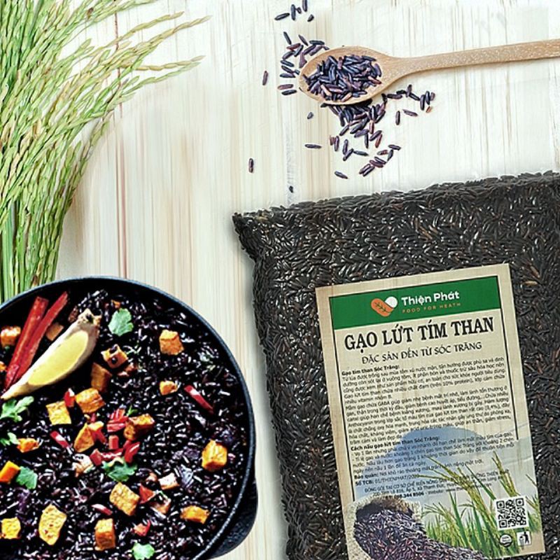 [SALE SỐC 3 NGÀY] Gạo lức Tím than Sóc Trăng 1kg | BigBuy360 - bigbuy360.vn