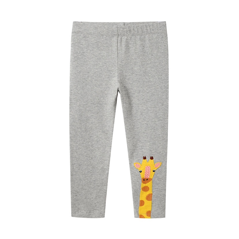 Quần Legging Mỏng Họa Tiết Kỳ Lân Hoạt Hình Cho Bé Gái 1-8 Tuổi