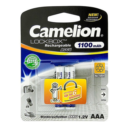 Bộ 2 PIN SẠC AA,AAA CAMELION 2700MAH, 2500MAH, 1100MAH. Sạc Nhanh Camelion