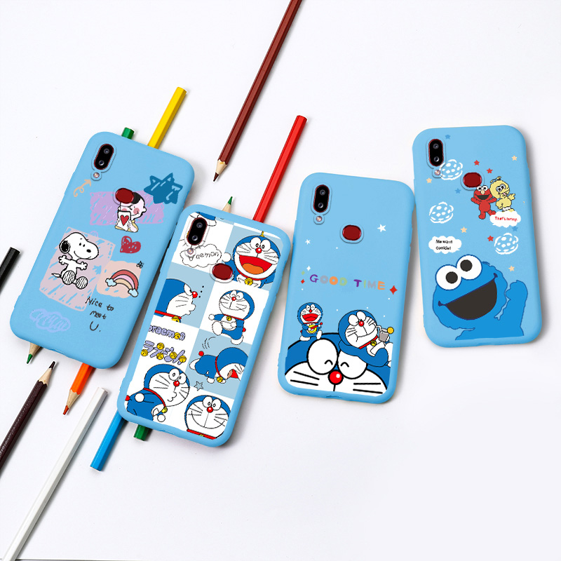 Doraemon Cheap Phone Case for Samsung A9 2018 A7 2018 2017 A8 Plus 2018 A60 A70 A71 4G A720 A730 A750 A81 A90 5G A91 J4 2018 Core Silicone Painted Protection Cover