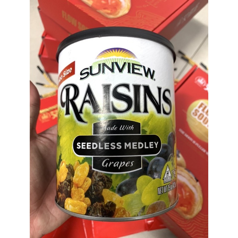 #9️⃣9️⃣ NHO KHÔ RAISINS SUNVIEW MỸ 🇺🇸 HỘP 425G [ĐỒ ĂN VẶT]