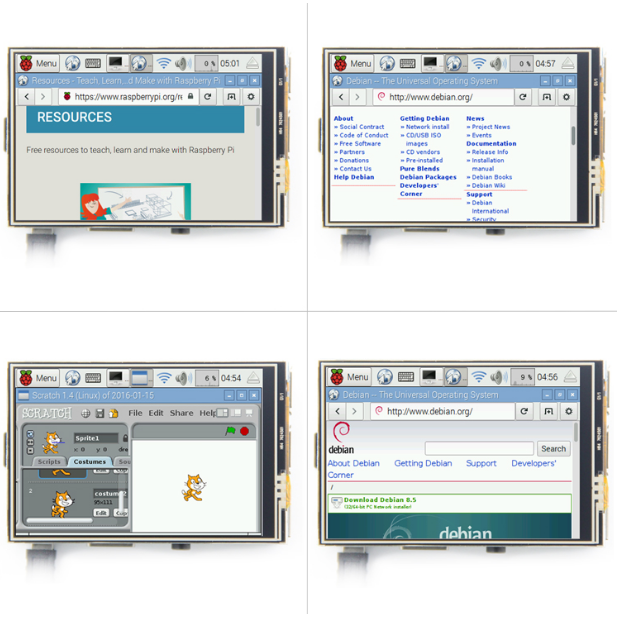 3.5 Inch TFT LCD Display Touch Screen Monitor for Raspberry Pi 3 2 Model B Raspberry Pi 1 model B 480x320 RGB Pixels