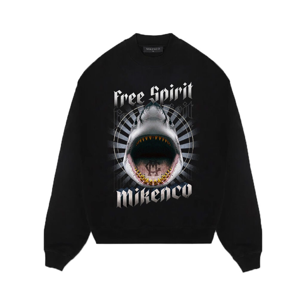 Áo Sweater Mikenco Cá Mập phong cách đường phố cực chất, Áo NỈ Unisex Nam Nữ
