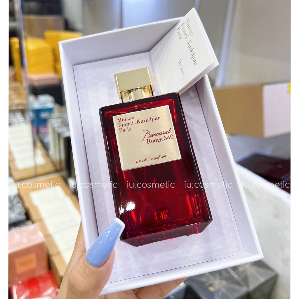 Nước hoa nữ Maison Baccarat Rouge 540 EDP 200ml - Hương thơm quyến rũ ngọt ngào, sang trọng - iu.cosmetics