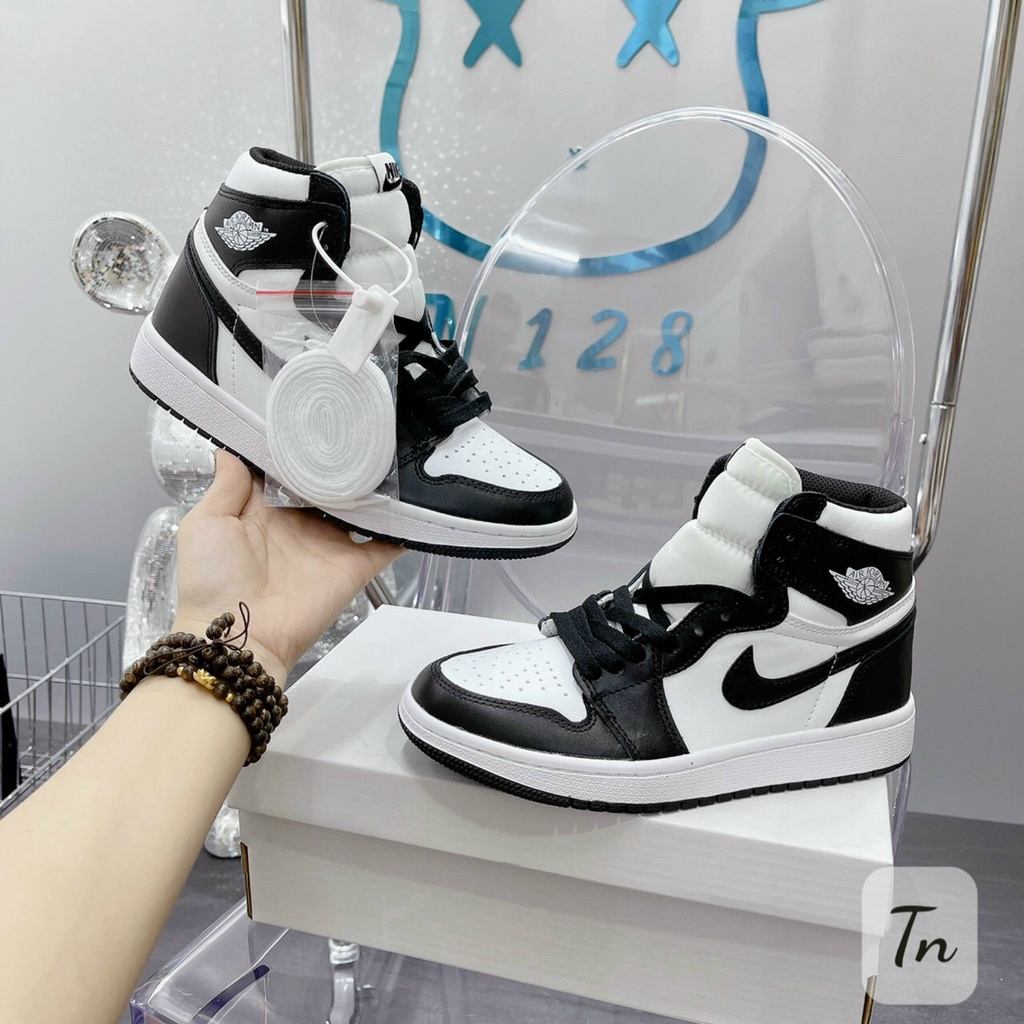 Giày Jordan Cổ Cao Nam Nữ, Giày Sneaker JD1 Đen Trắng Panda Thời Trang Cao Cấp Hottrend 2023