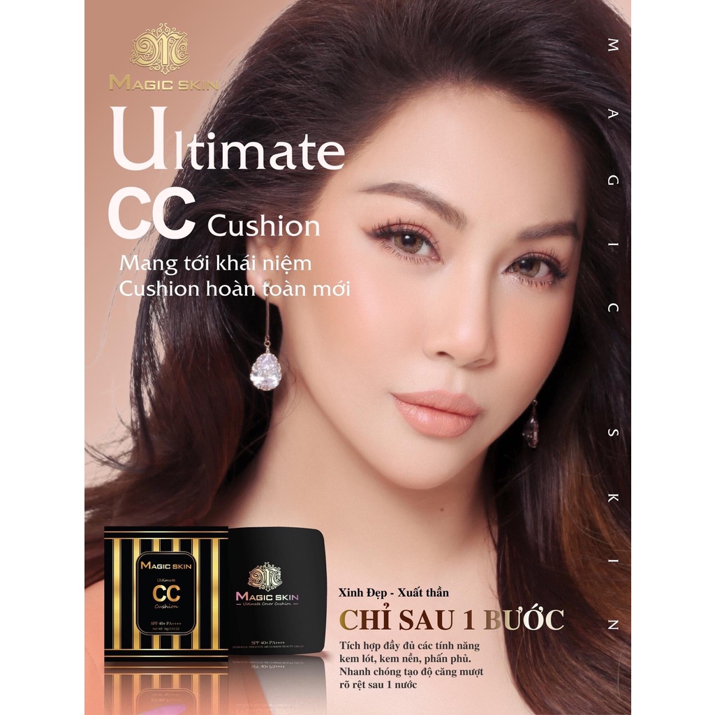 Phấn nước ngọc trai ULTIMATE CC CUSHION căng bóng da Magic Skin | WebRaoVat - webraovat.net.vn