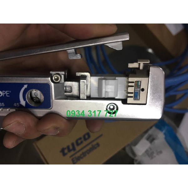 Kìm bóp nhân mạng, kìm bấm nhân wallplate cat5, cat6 Commscope AMP chính hãng