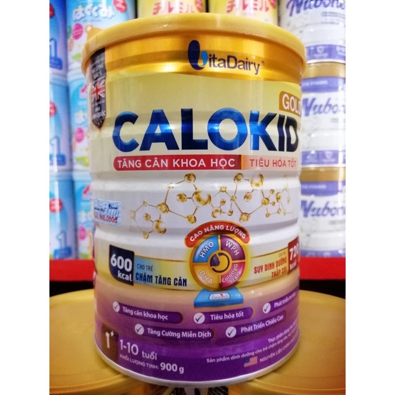 Sữa bột CALOKID Gold 0+,1+ lon 900g ( Date 2025)