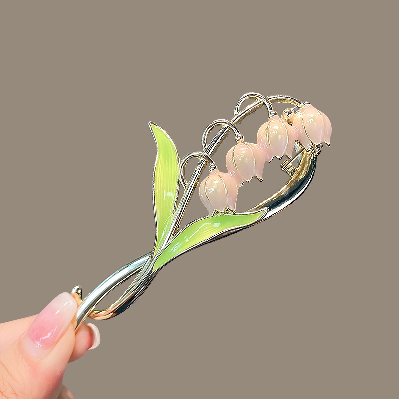 Kẹp Tóc Hình Hoa Lily / Chú Ếch / Cá Mập Bằng Kim Loại Cao Cấp Cho Nữ