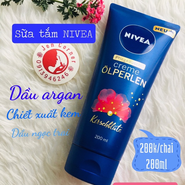 Sữa tắm nivea hoa anh đào mới ra